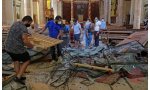 Iglesia destruida en Líbano tras la explosión en el puerto de Beirut (Foto ACN)