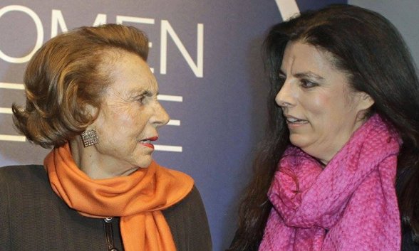 Liliane Bettencourt (que falleció en 2017) y su única hija, Francoise