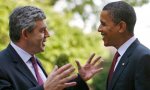 Gordon Brown y Barack Obama