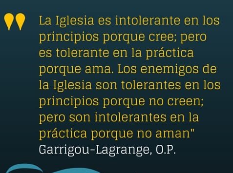 La Iglesia es intolerante 