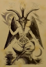 Representación del demonio bajo el nombre de Baphomet