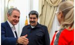 Zapatero, con Maduro, en Caracas., donde también se ha reunido con la esposa del dictador, Cilia
