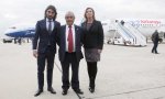 Juan José Hidalgo ('Pepe Aviones') entre dos de sus tres hijos, Javier y María José, ha recibido el rechazo de IAG a la compra de Air Europa presumiendo de que pueden volar en solitario... sólo el tiempo dirá si es así o no, pero lo que es claro es que no les hace ninguna gracia verse salpicados por el 'caso Begoña Gómez' / Foto: Pablo Moreno