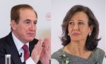 Antonio Huertas, presidente de Mapfre, y Ana Botín, presidenta del Santander