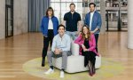 El Consejo de Administración de Zalando está satisfecho de la evolución en resultados: Astrid Arndt, jefa de personal; David Schneider y Robert Gentz, co-CEOs y cofundadores; David Schröder, jefe de operaciones; y Sandra Dembeck, directora financiera