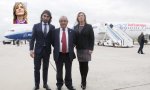 Juan José Hidalgo ('Pepe Aviones') entre dos de sus tres hijos, Javier y María José, ha recibido el rechazo de IAG a la compra de Air Europa presumiendo de que pueden volar en solitario... sólo el tiempo dirá si es así o no, pero lo que es claro es que no les hace ninguna gracia verse salpicados por el 'caso Begoña Gómez' / Foto: Pablo Moreno