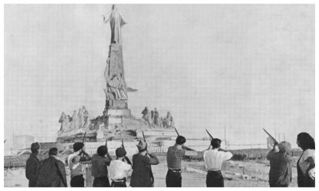 famosa foto del fusilamiento del sagrado corazon de jesus en el cerro de los angeles el 28 de juli