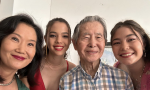 Alberto Fujimori junto a sus hijas