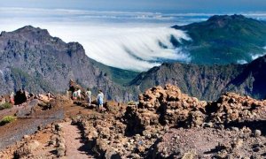 Parque Nacional de la Caldera de Taburiente en la isla de La Palma