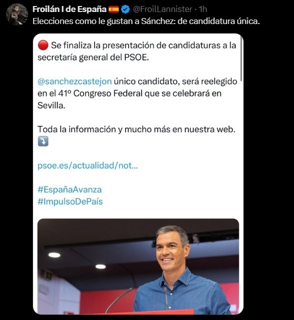 Único candidato