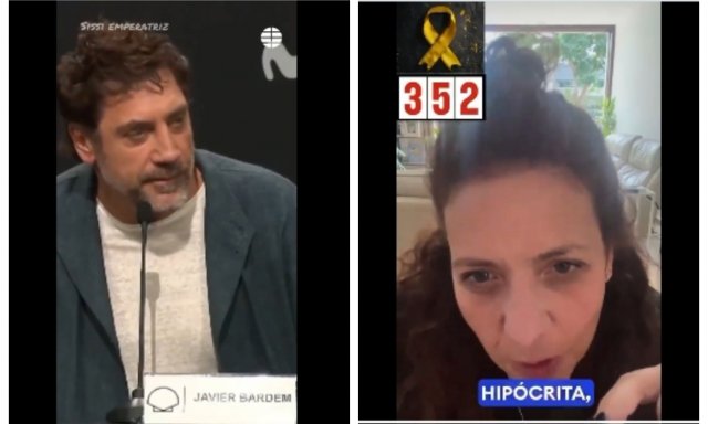 La periodista israelíl Gaby Keselman, le ha 'dedicado' un vídeo respuesta a Javier Bardem