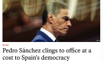 The Economist le canta las cuarenta a Pedro Sánchez