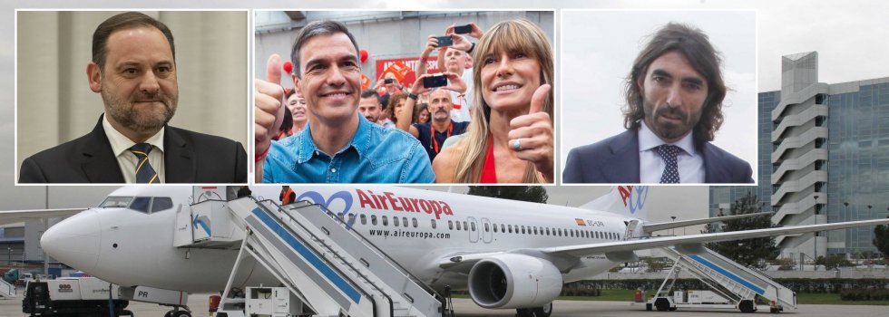 Se reactiva el caso Air Europa: José Luis Ábalos, Pedro Sánchez, Begoña Gómez, Javier Hidalgo... señalados por la UCO