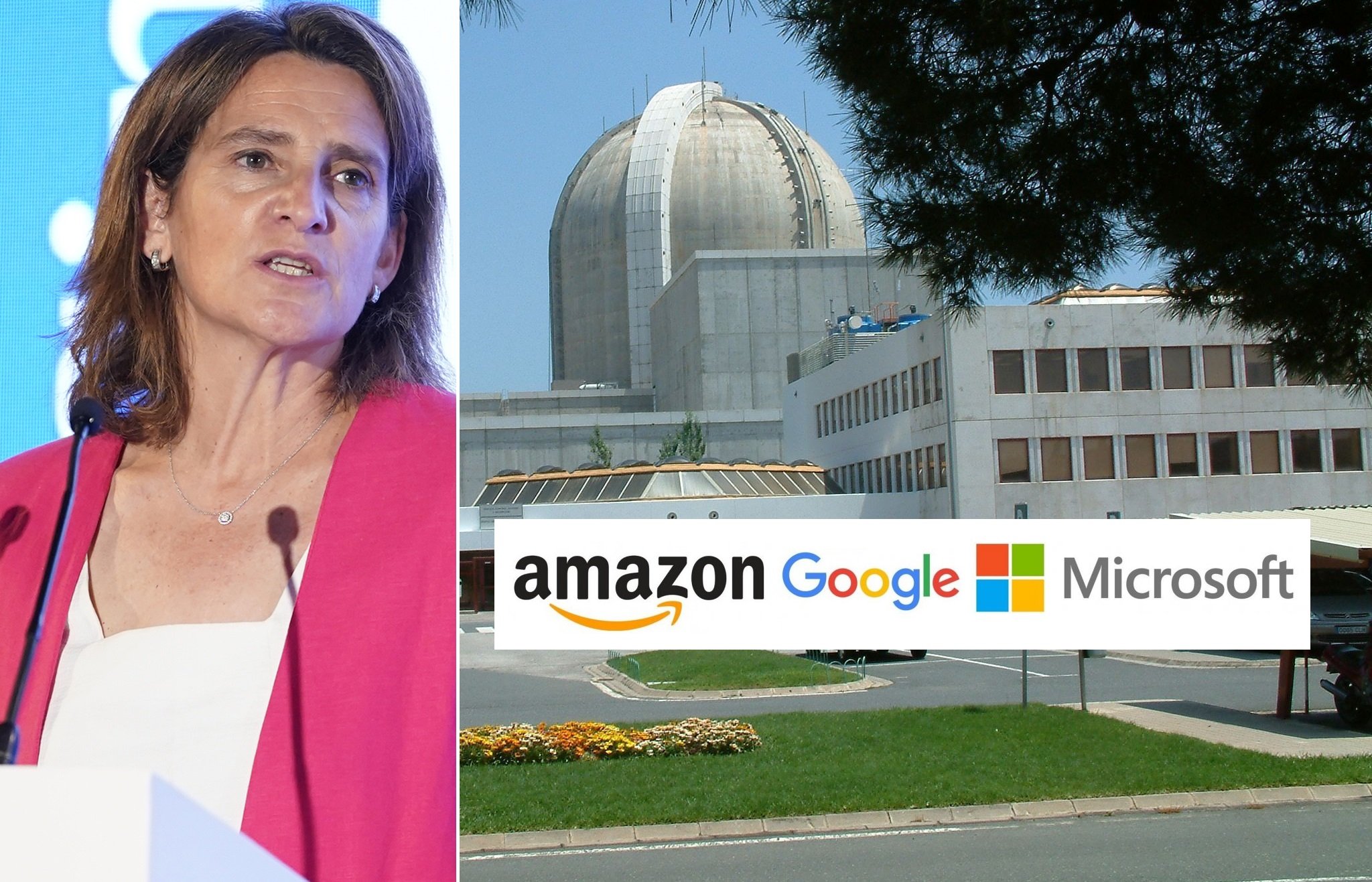 A Ribera no le gusta nada la nuclear (se la cargará en España al tiempo que la defenderá en la UE), pero sí a Amazon, Google y Microsoft