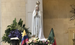 Ese acto contó con una imagen de la Virgen de Fátima que peregrina por Colombia