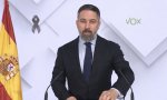 Santiago Abascal, durante su comparecencia