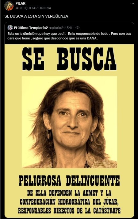 Se busca a Teresa Ribera