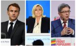 Macron, Le Pen y Melenchon