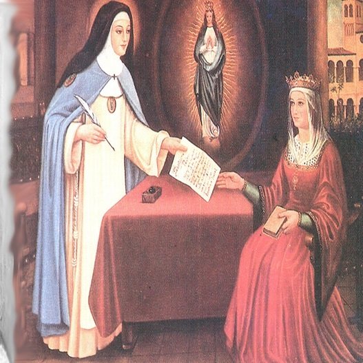 La reina y Santa Beatriz