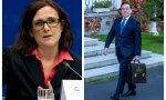 La comisaria europea de Exteriores, Cecilia Malmström, y el ministro de Exteriores, José Manuel Albares