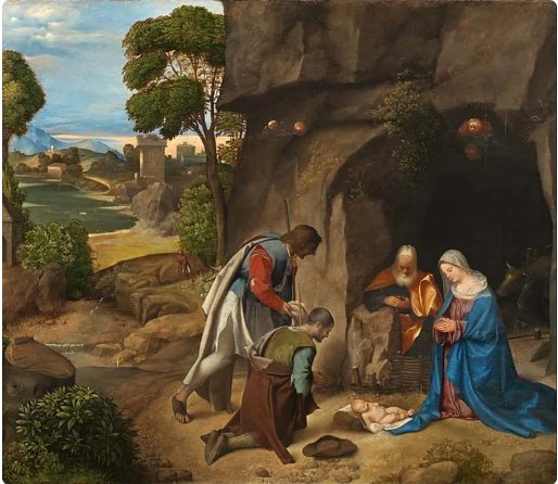 «Adoración de los Pastores» de Giorgione