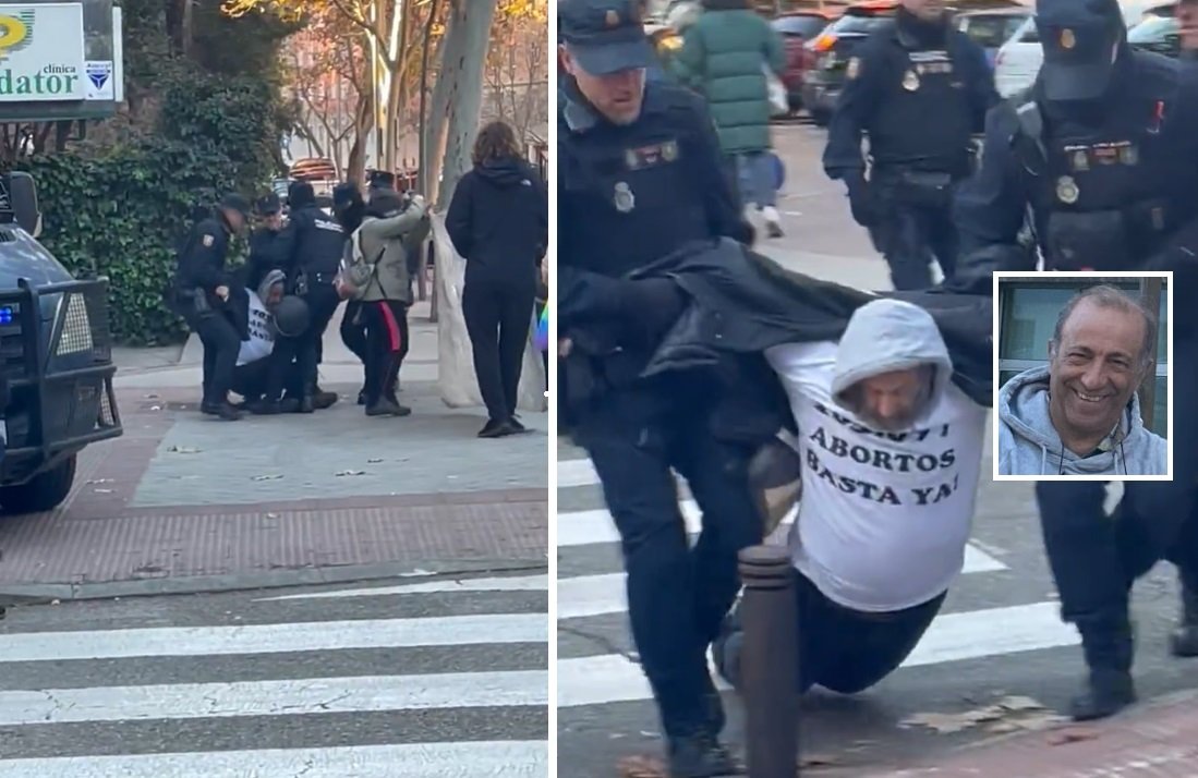 El pasado 28 de diciembre, festividad de los Santos Inocentes, Poveda se plantó, un año más, con un par, ante la clínica Dator,... y de nuevo fue arrestado por la Policía Nacional