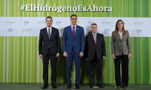 Arturo Gonzalo, Pedro Sánchez, Antonio Llardén y Sara Aagesen