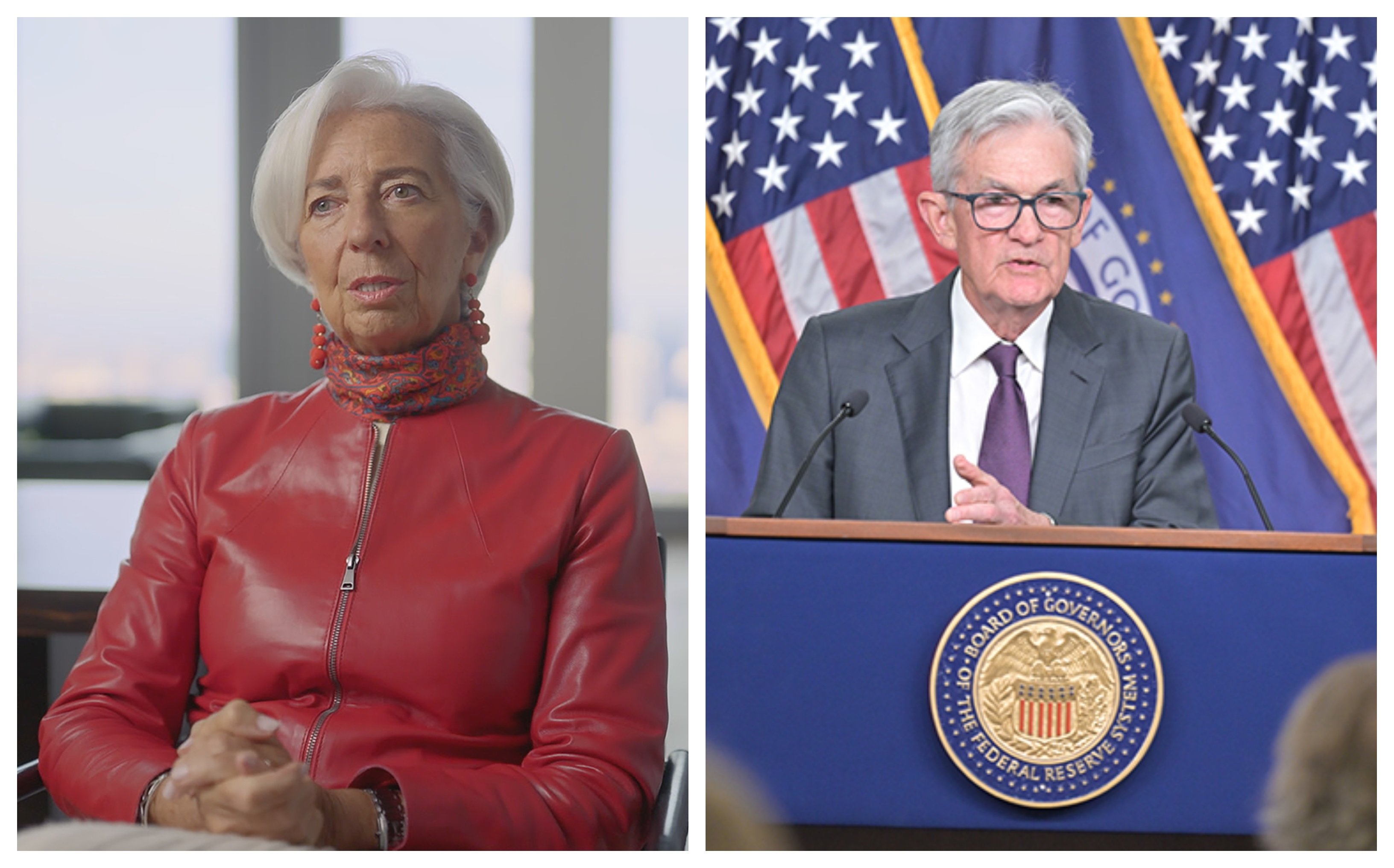 Lagarde baja al 2,75 el precio del dinero en Europa. En USA, Powell los mantiene en el 4,25%