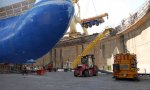 Instalaciones de Navantia, con sus trabajadores preocupados por su futuro