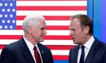 Relaciones EEUU-UE. Mike Pence templa gaitas ante un duro Donald Tusk