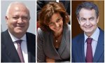 Miguel Ángel Moratinos, Audrey Azoulay y José Luis Rodríguez Zapatero