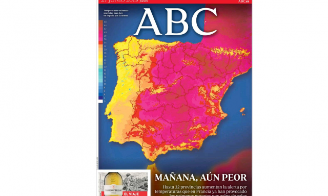 Portada 'ABC', jueves 27 de junio de 2019 1