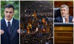 Sánchez, una manifestación en Cataluña, y Marlaska