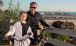 Schwarzenegger y Greta en bicicleta