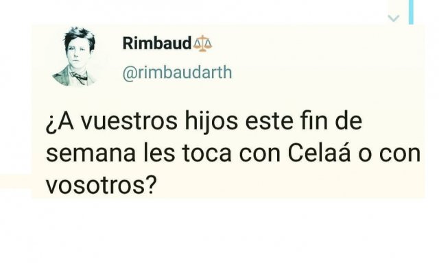 Con Celáa o con vosotros ok