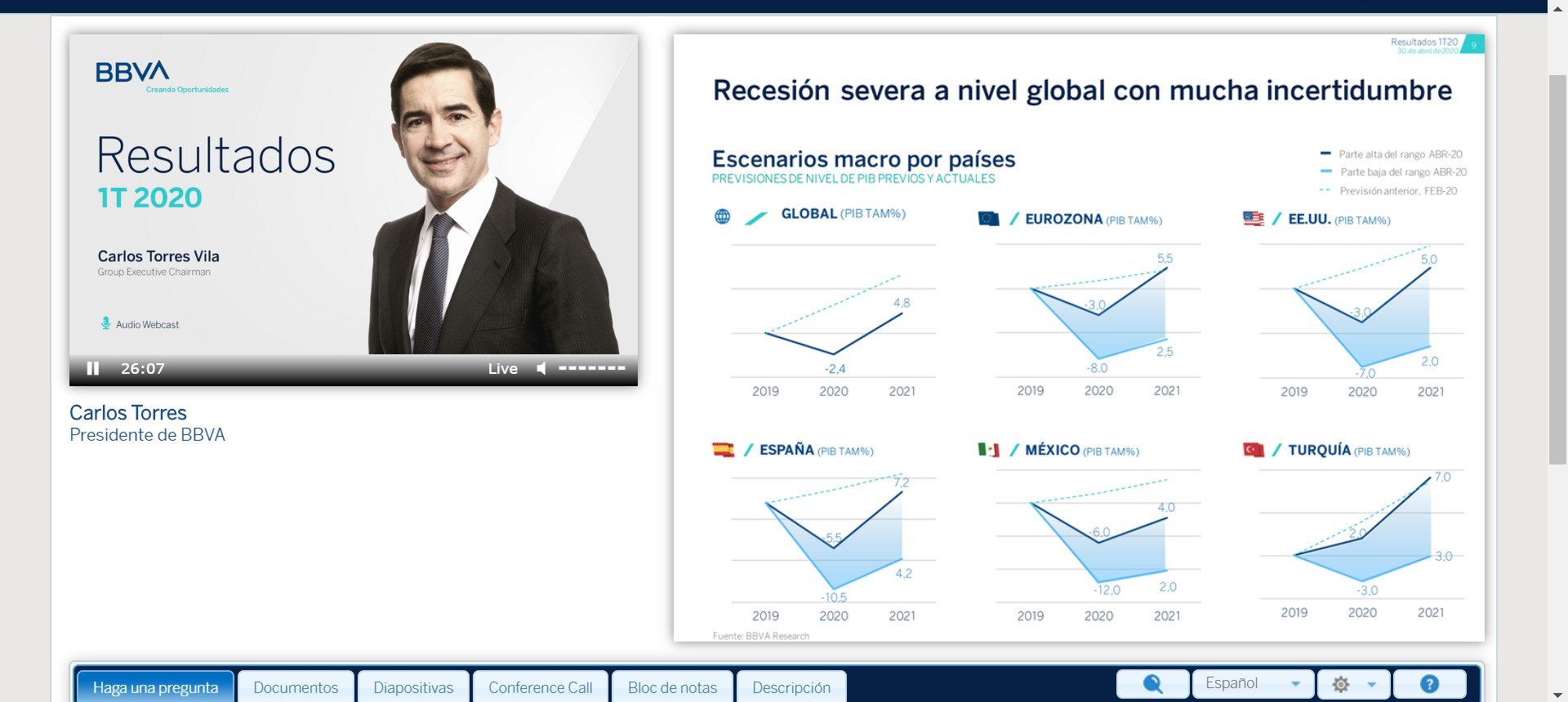 El desastre del BBVA en EEUU. Los “apuntes contables” de Carlos Torres no convencen al mercado y el banco se desploma en bolsa