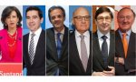 Ana Botín (Santander), Carlos Torres (BBVA), Jordi Gual (Caixabank), Josep Oliu (Sabadell), José Ignacio Goirigolzarri (Bankia), y Pedro Guerrero (Bankinter), los líderes de la gran banca española