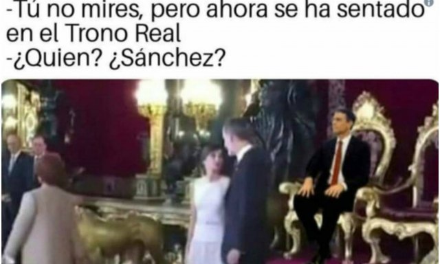 Sánchez en el trono