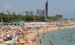 La playa de la Nova Icària de Barcelona