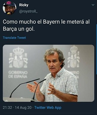 Fernando Simón sobre el partido del Barça y el Bayern