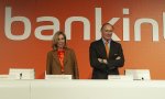 María Dolores Dancausa y Pedro Guerrero, CEO y presidente de Bankinter, banco que tiene como principal accionista a Jaime Botín