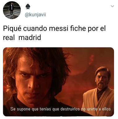 Piqué y Messi Star Wars