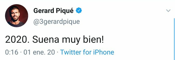 Piqué y 2020