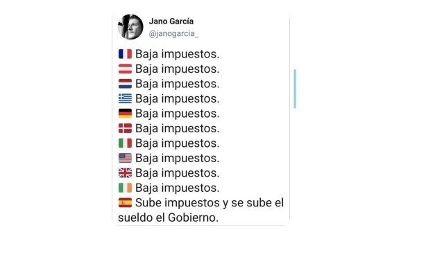 Baja impuestos