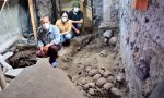 Torre circular de cráneos humanos dedicada al dios mexica Huitzilopochtli. Muy delicados estos aztecas.