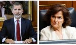 Carmen Calvo chantajea a Felipe VI: “El Rey sabe leer muy bien nuestro país… Estará a la altura de un año muy difícil”