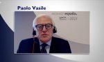 Paolo Vasile, durante su intervención en la Junta telemática de Mediaset España