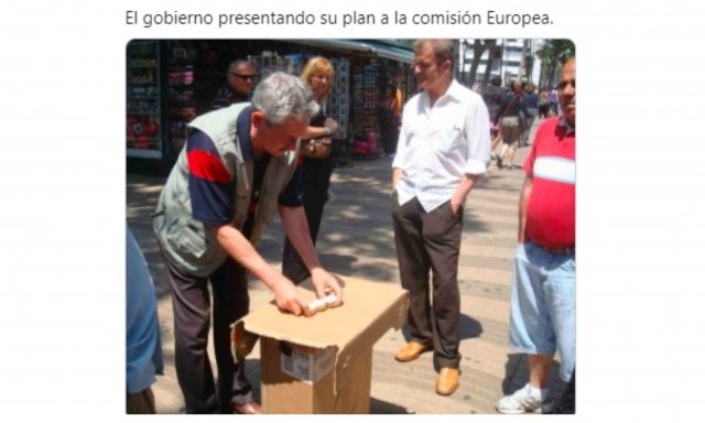 El Gobierno presentando su plan a la Comisión Europea