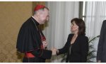 Carmen Calvo y el Cardenal Parolin