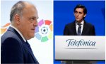 Tebas busca argumentar a los clubes que si hasta ahora consiguió los 1.070 millones de euros ahora puede conseguir 1.100 millones de euros. En Telefónica no aceptarán esa cifra pero a lo mejor sí 1.000 millones de euros